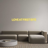 Custom neon sign LOVE AT FIRST...