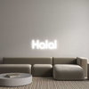 Custom neon sign Halal