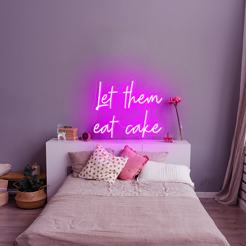 let them eat cake neon sign for Bakery