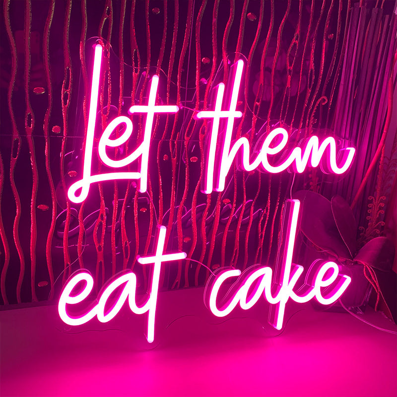 let them eat cake neon sign for Bakery