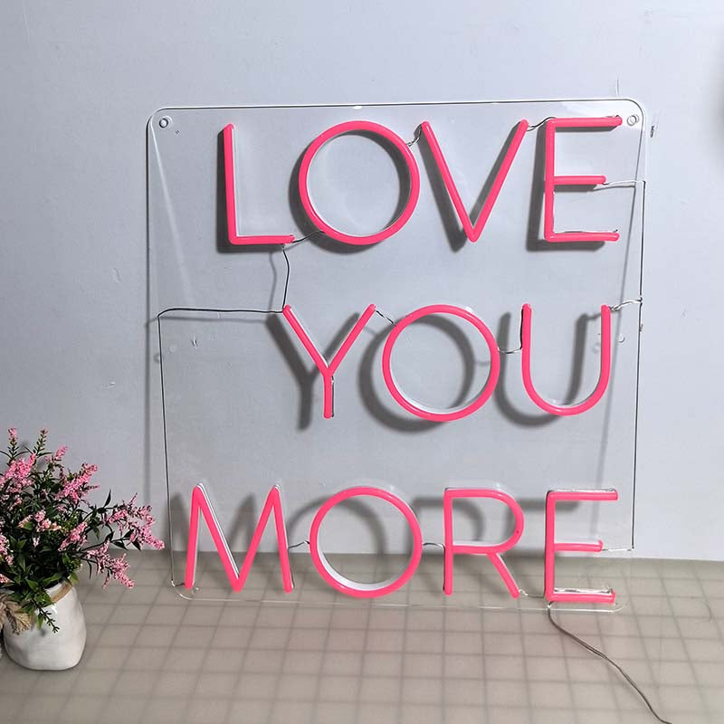 50% OFF Clearance Sale_'LOVE YOU MORE' Neon Sign