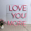 50% OFF Clearance Sale_'LOVE YOU MORE' Neon Sign