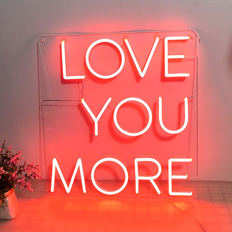 50% OFF Clearance Sale_'LOVE YOU MORE' Neon Sign