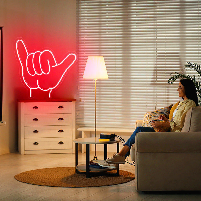 Epic Shaka Hand LED Neon Sign| Room and Man Cave Decor