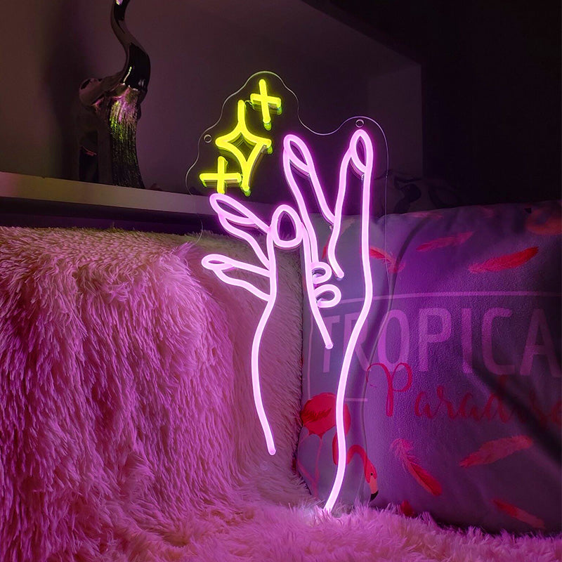 LED nail neon light. Produced and hand made by Neon Party Australia