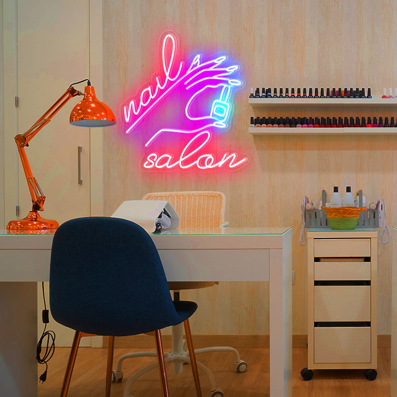 Nails and Nail Polish Neon Sign