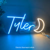 Customised Name +Moon Neon Light