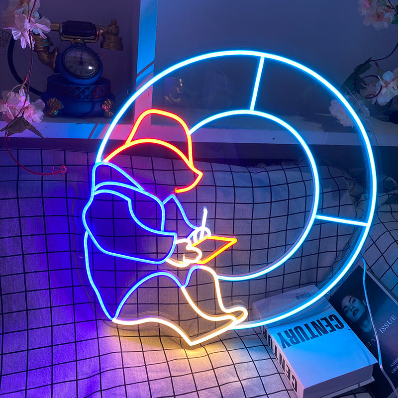 Paddington Bear Neon Art