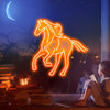 Running horse neon wall art