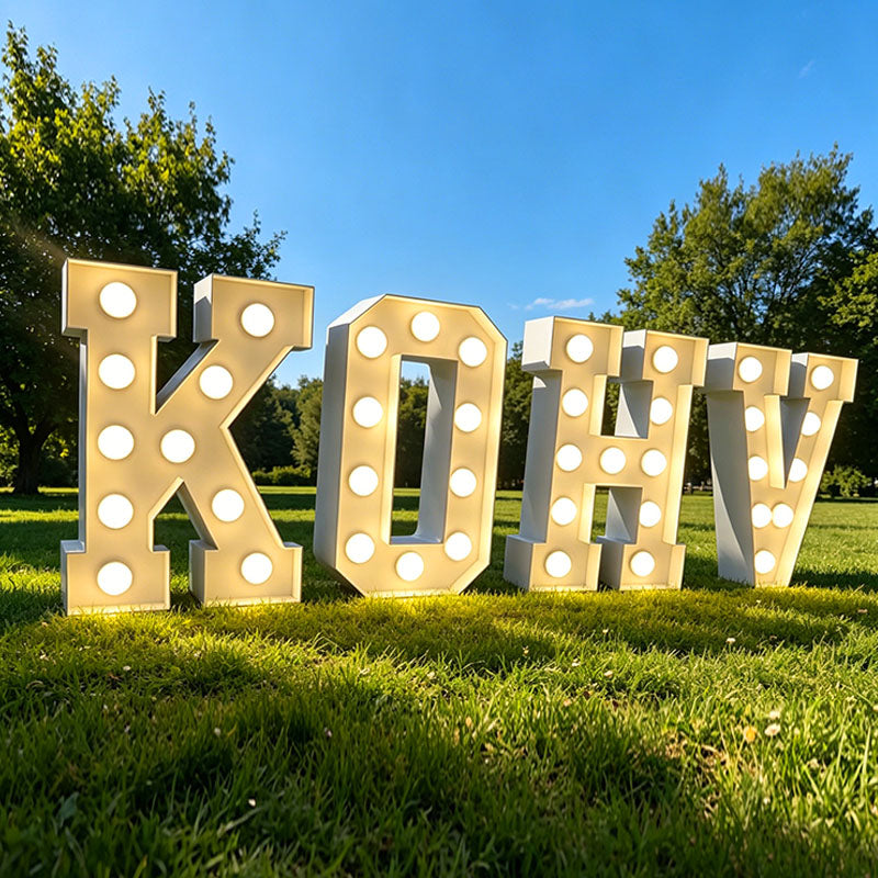 LED bulb letters signs