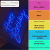 Happy Birthday LED Neon Sign