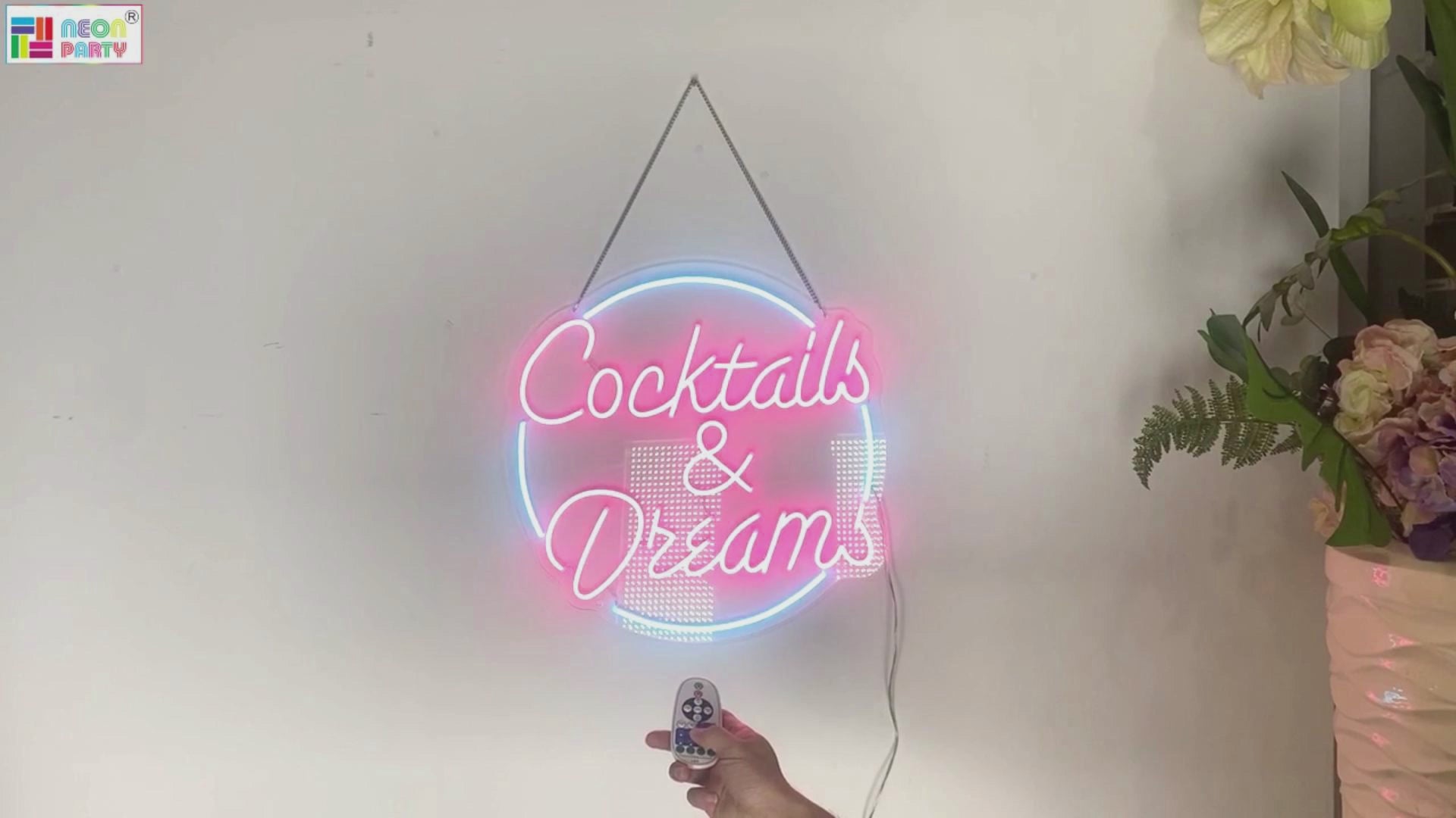 Cocktails & Dreams neon sign