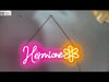 Custom Name With Flower Neon Sign