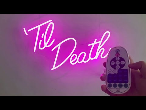 Til Death neon light