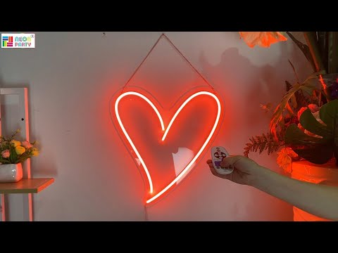 A Little Love Neon Heart