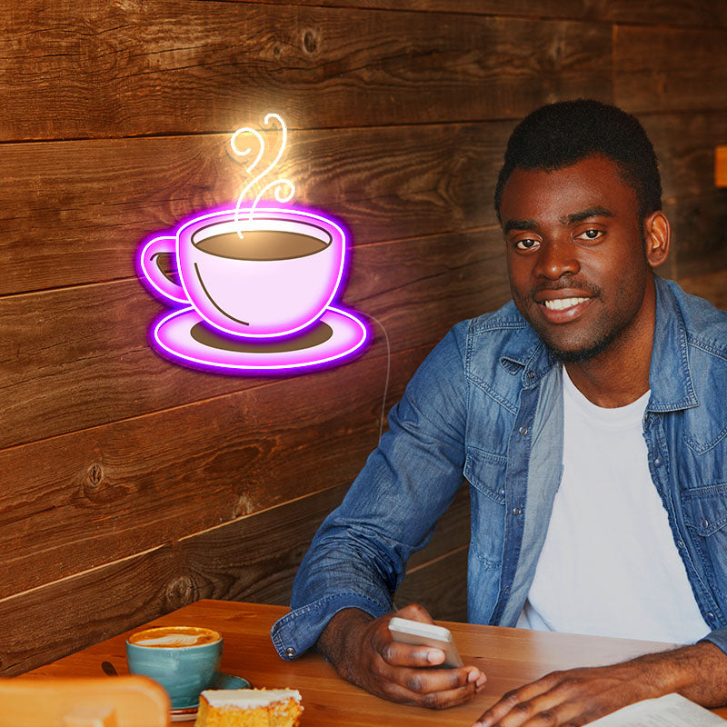 UV printing Coffee Neon Sign