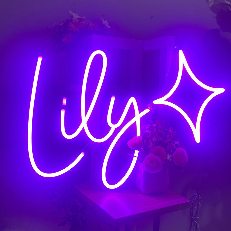 Customisable Name Neon Bundle Gift for Girls