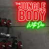 The jungle body neon sign