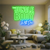 The jungle body neon sign