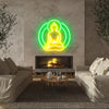 Buddhism Neon Light
