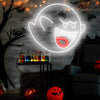Ghost blue neon sign