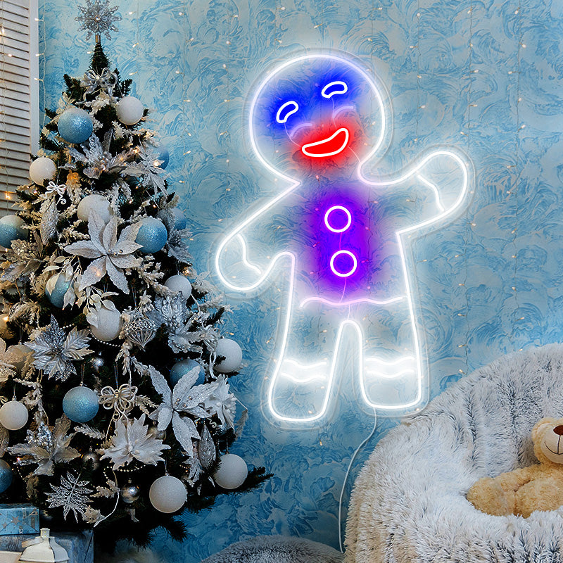 Cool Gingerbread Man Neon light