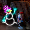 Snowman neon Christmas decorations