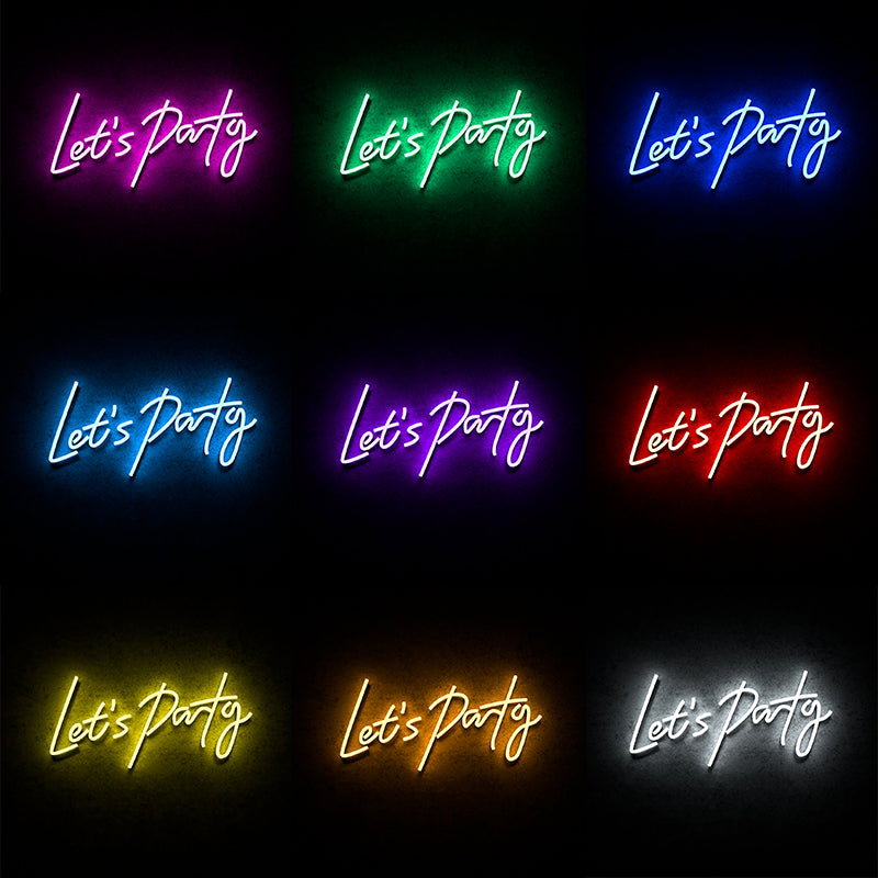 Lets Party Neon Lights