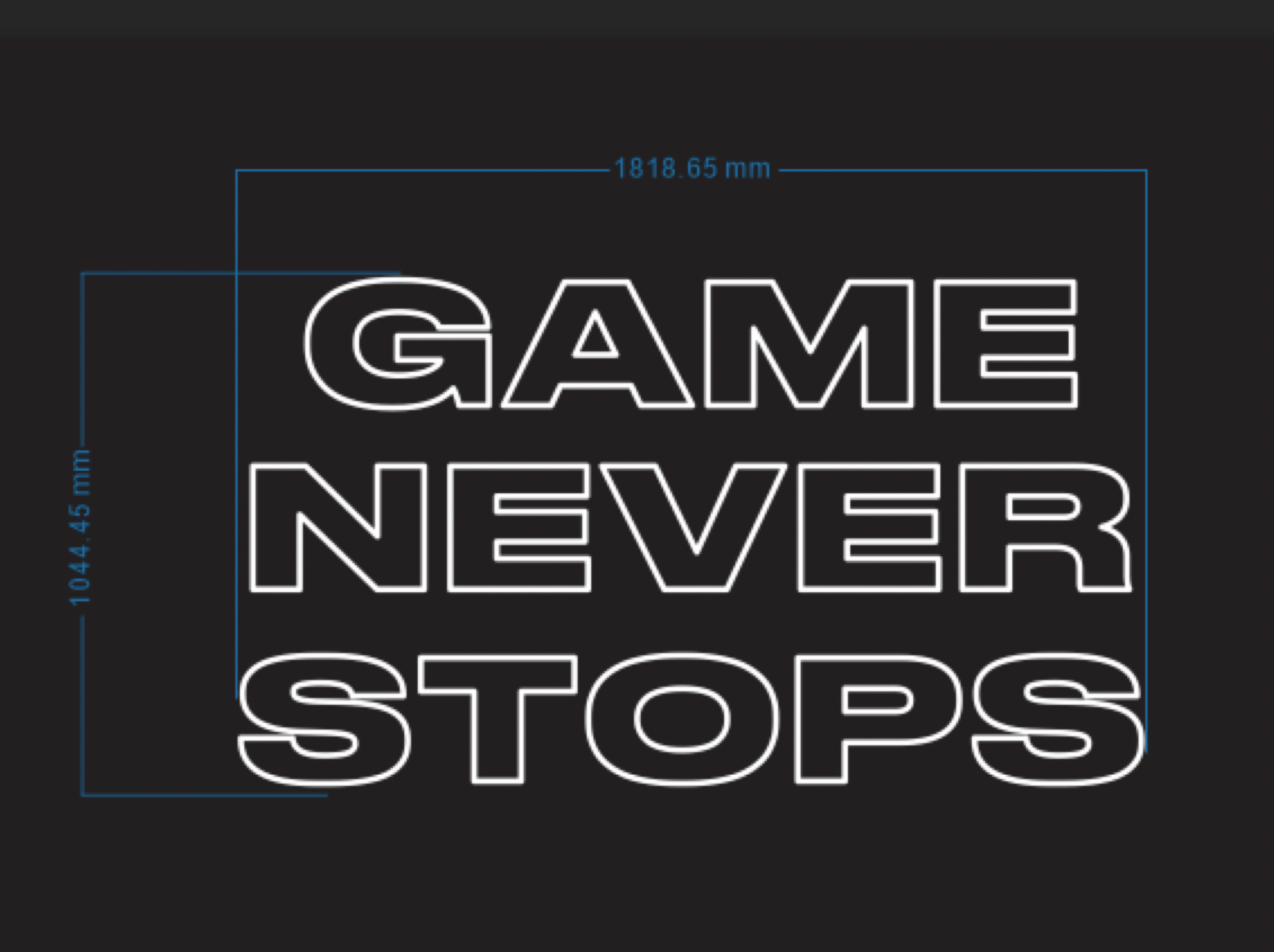 Design neon lights for customer