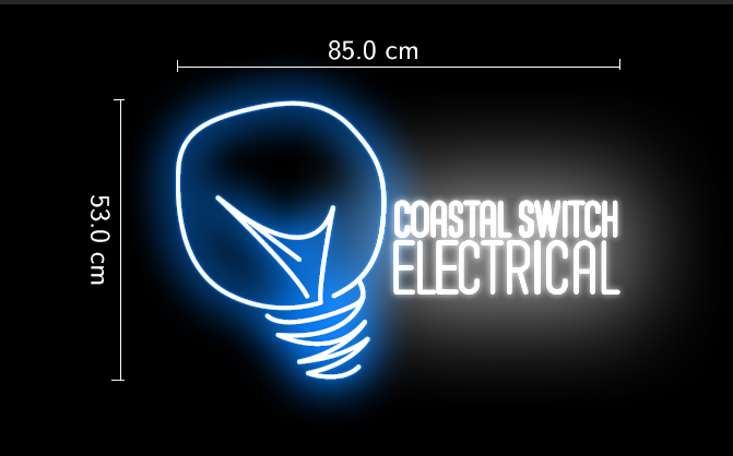 Design neon lights for customer