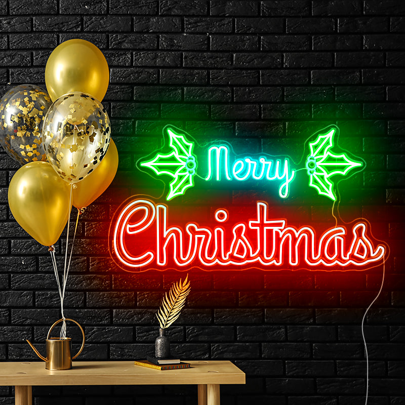 merry christmas neon sign
