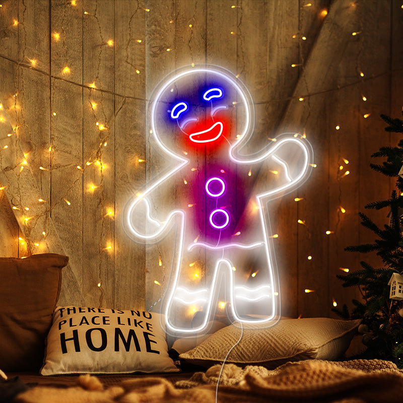 Cool Gingerbread Man Neon light