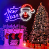 Santa Claus& New year neon light