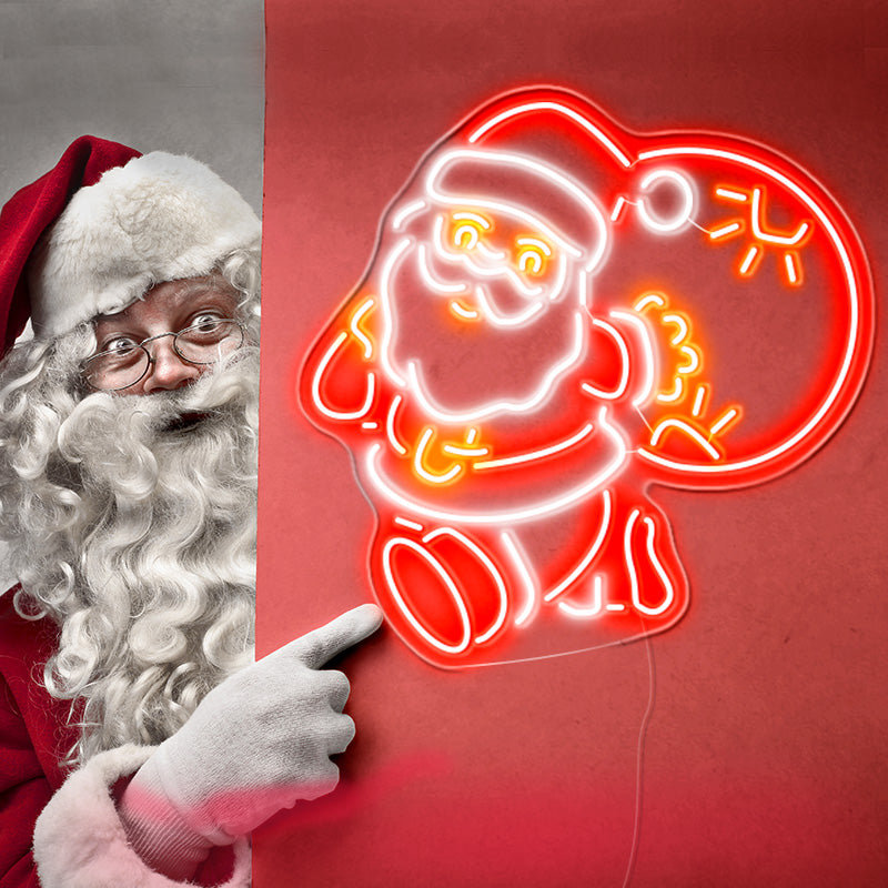 Cute Santa neon sign for sale