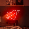 An Arrow Through Heart Neon Lights