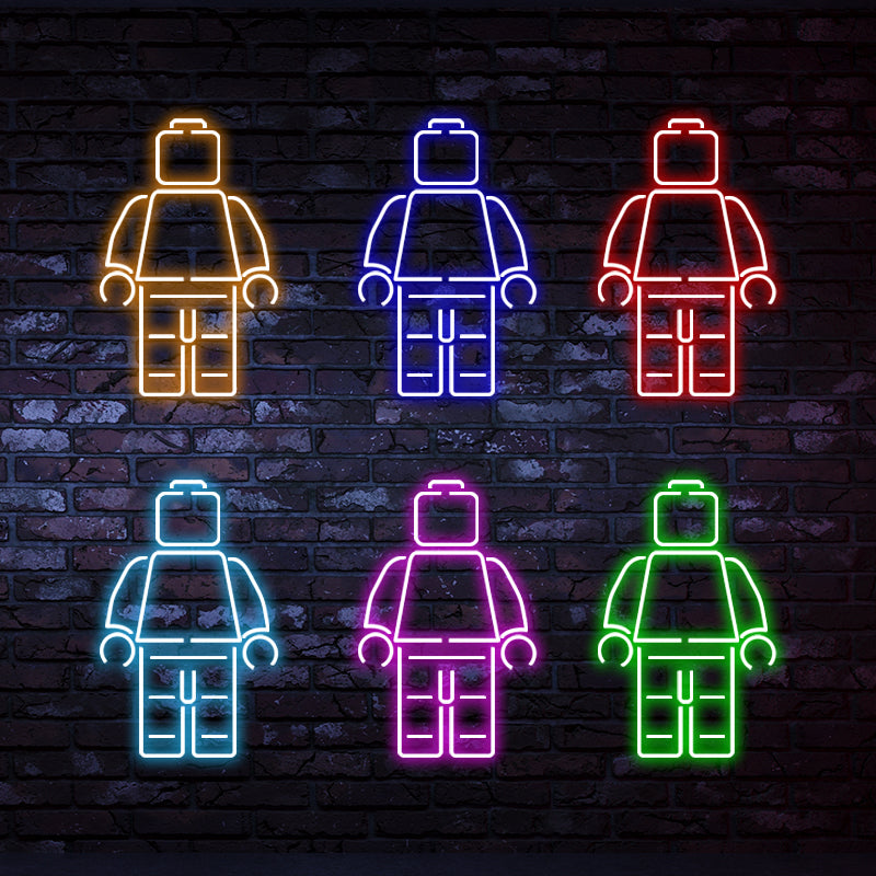 Robot glowing Neon sign