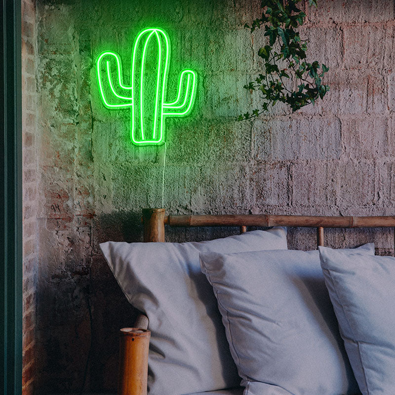 Cactus neon lamp