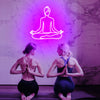 Beautiful Yoga Lotus Pose LED Neon Light