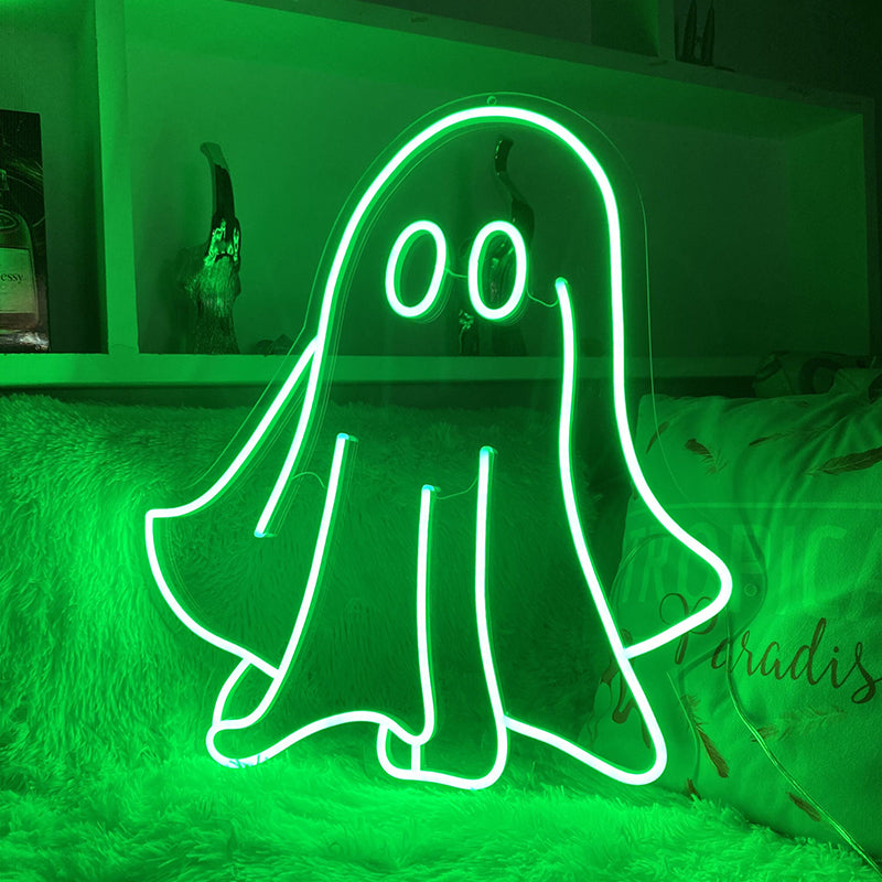 Green ghost Halloween light decoration