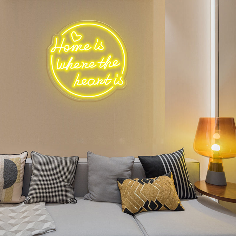 Home Is Where The Heart Is neon lights