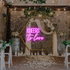 Cheers to love for wedding led signs