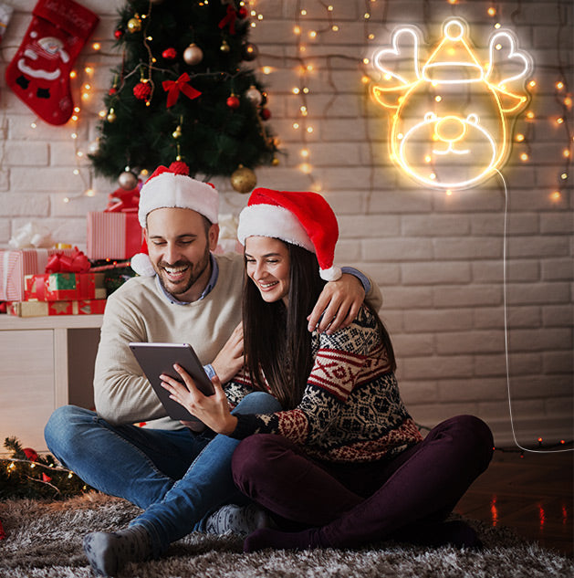 Reindeer neon signs