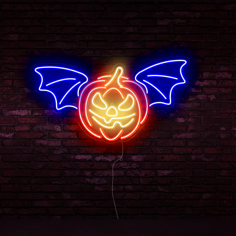 Devil pumpkin Halloween lights