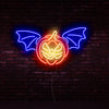 Devil pumpkin Halloween lights