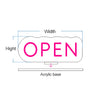 Acrylic Base Open Signs