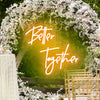 Outdoor wedding neon sign