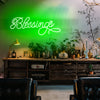Blessings LED neon sign