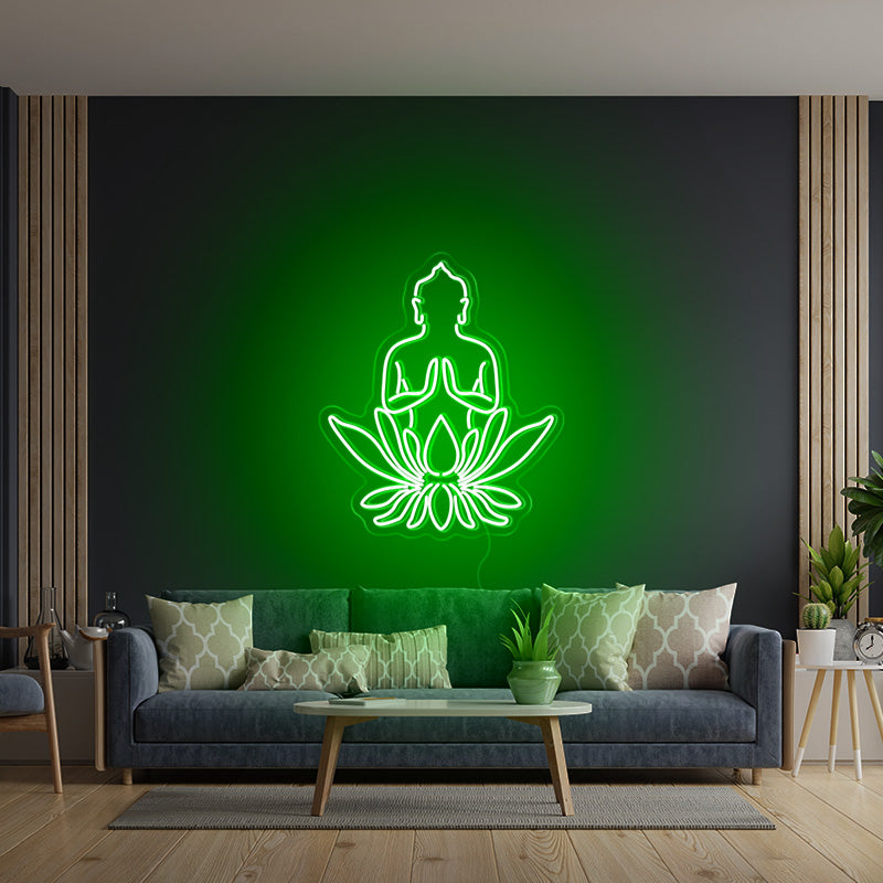 Buddha Lotus Neon Sign