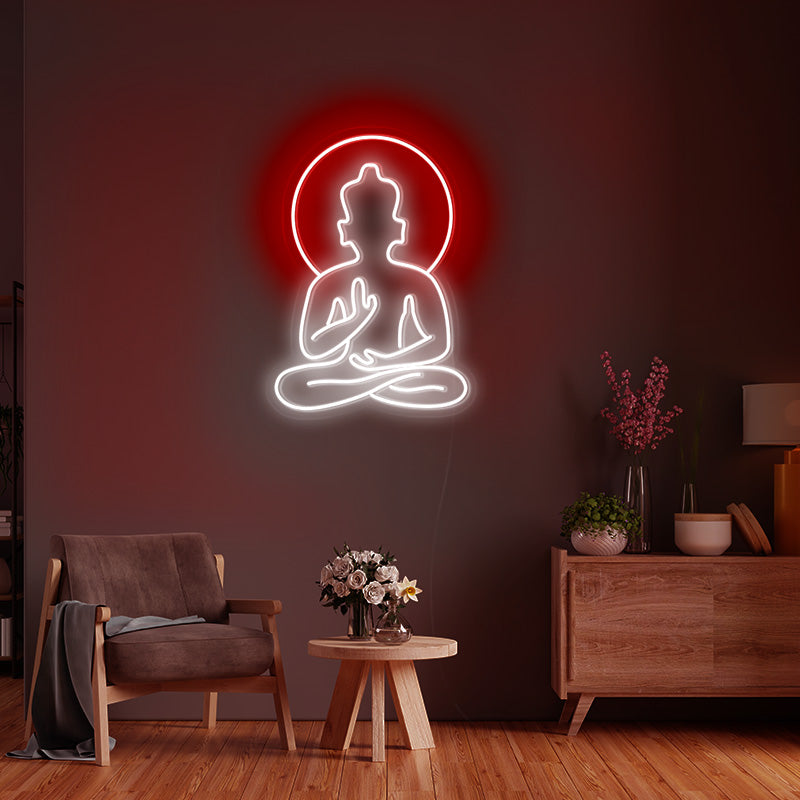 Neon Buddha Art