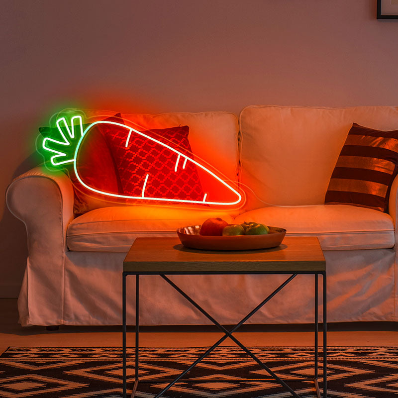 Cute Carrot Neon lights for kitchen